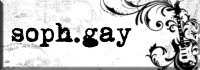 soph.gay black & white button